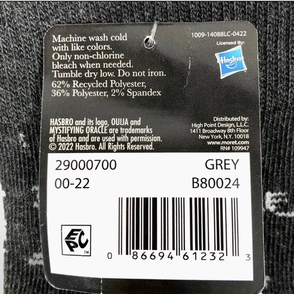 Ouija Halloween Ladies Knee High Socks, 1-Pack, Size 4-10 NWT! - Picture 3 of 3